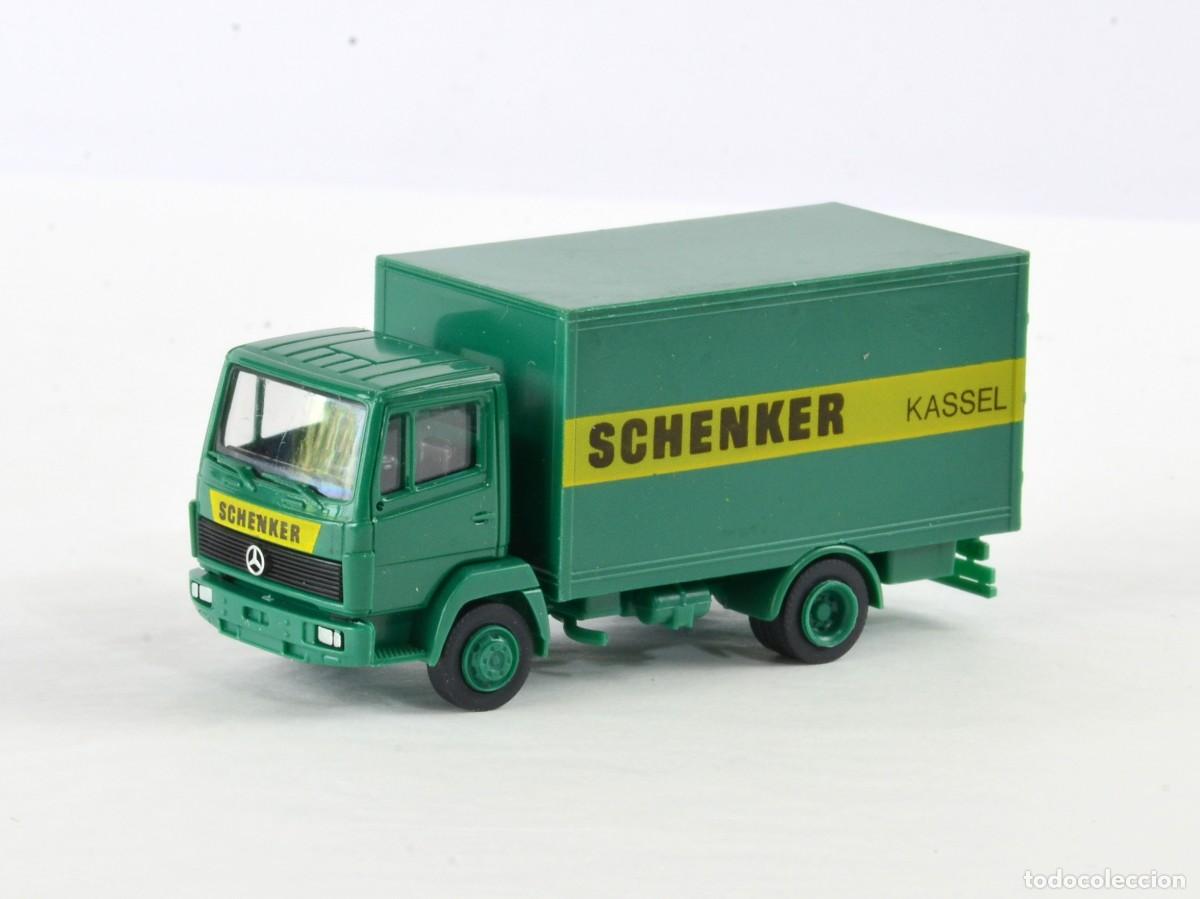 Coches a escala: Roskopf Escala 1:87 H0 Cami&oacute;n Mercedes Benz LN2 Schenker Stuttgart Impecable con Caja