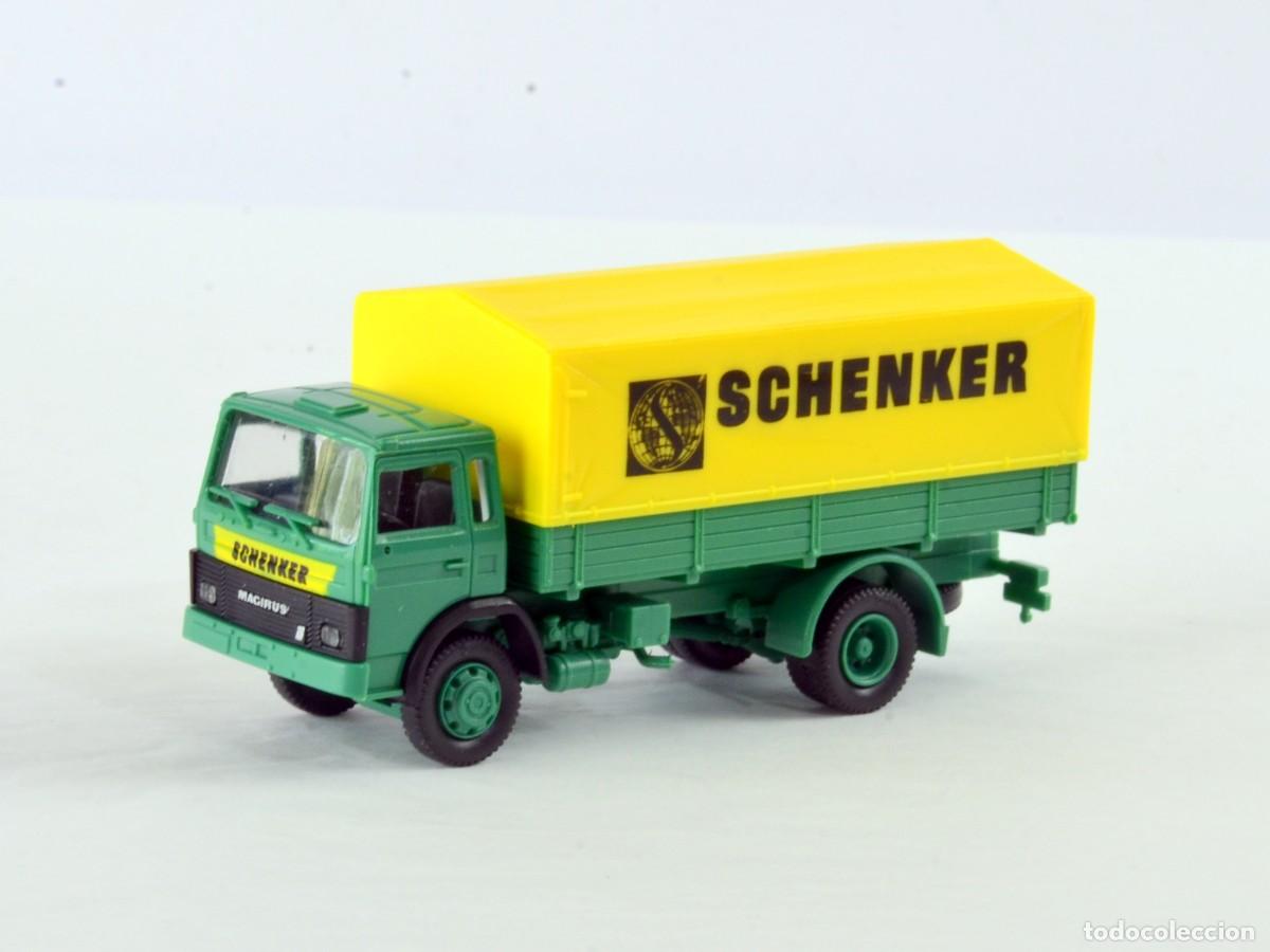 Coches a escala: Roco Escala 1:87 H0 Cami&oacute;n Magirus Deutz Schenker Estado Impecable con Caja