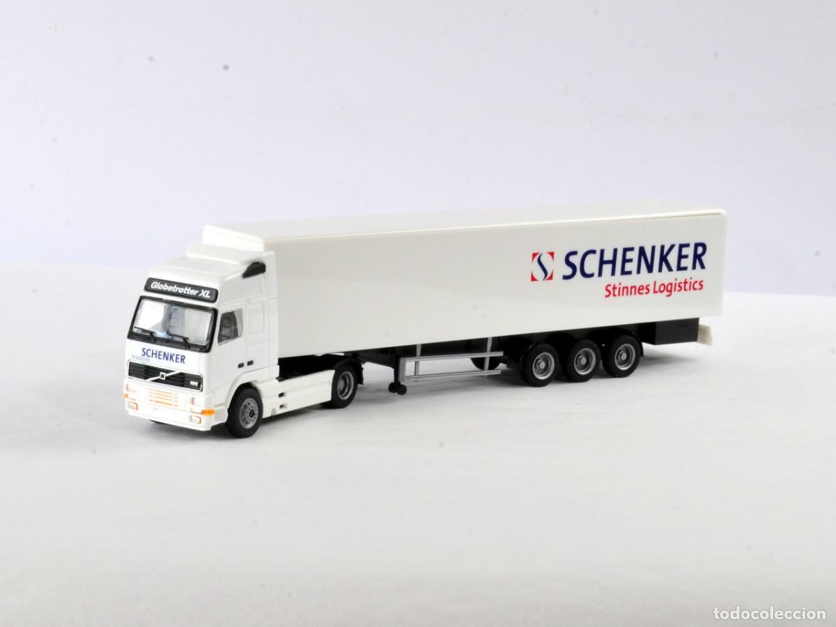 Coches a escala: Albedo Escala 1:87 H0Cami&oacute;n Art Volvo Globetrotter XL Schenker Stinnes Logistics Impecable con Caja