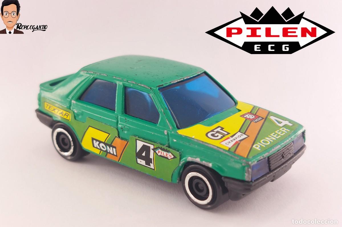 Coches a escala: RENAULT 11 GT N&ordm;4 PIONEER COLOR VERDE : PILEN ESCALA 1/64 : MADE IN SPAIN A&Ntilde;OS 80 COCHE JUGUETE