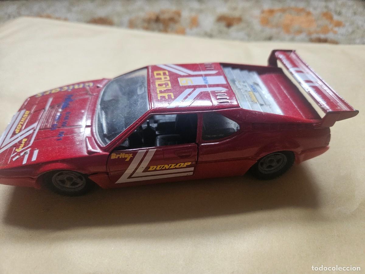 Coches a escala: BMW M1 rojo - Polistil Unicars 1:25 Made in Italy a&ntilde;os 80