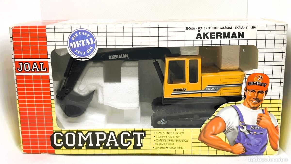 Coches a escala: JOAL EXCAVADORA AKERMAN EC200, NUEVA A ESTRENAR, ESC.1/50 - FLA