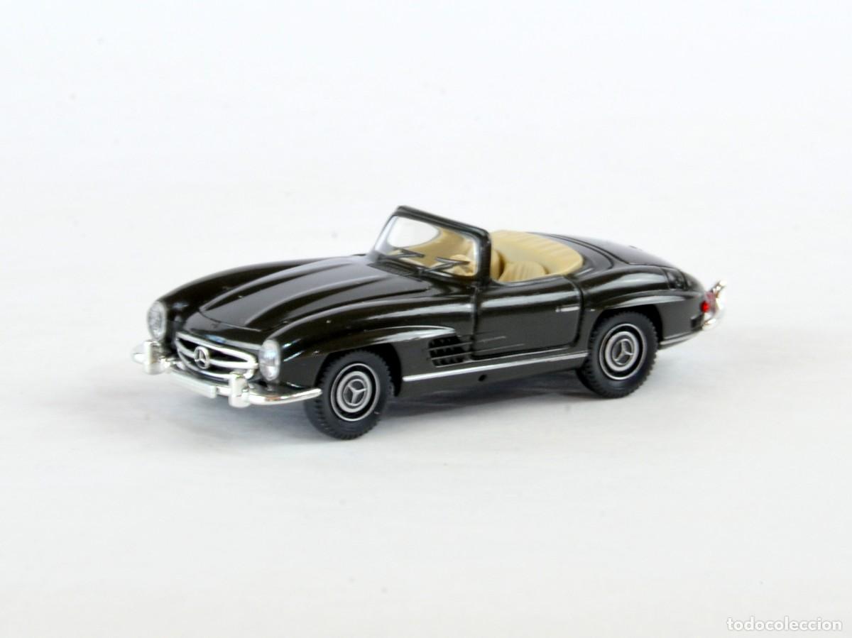Coches a escala: Wiking Escala 1:87 H0 Mercedes Benz 300SL Roadster Antracita Impecable con Caja