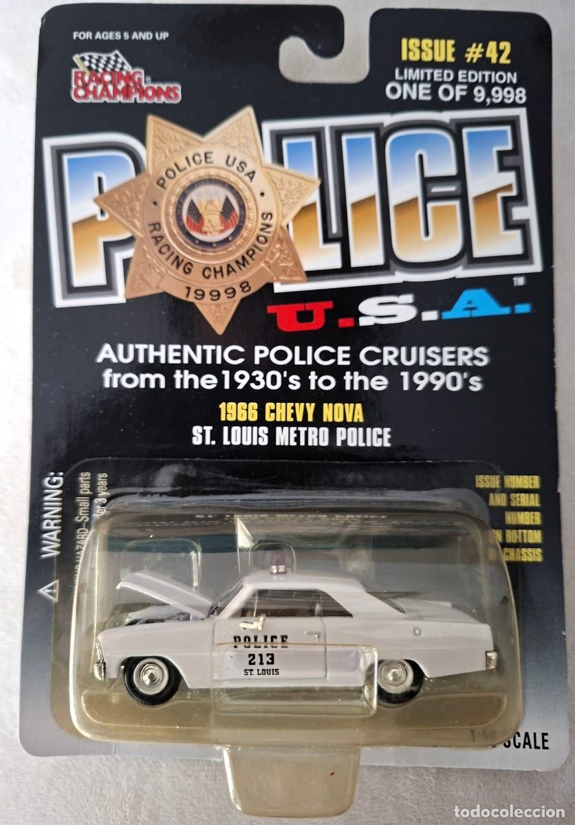 Modellautos: RACING CHAMPIONS CHEVY NOVA 1966 ST. LOUIS METRO POLICE