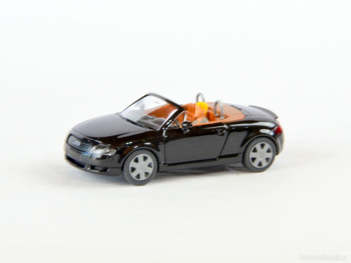 Coches a escala: Wiking Escala 1:87 H0 JAudi TT Roadster Negro Impecable con Caja