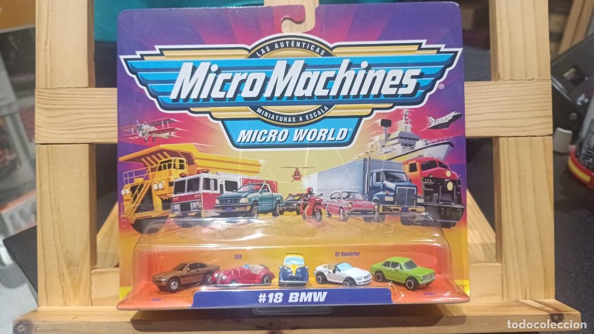 Coches a escala: Micro Machines #18 BMW - Edici&oacute;n Famosa (Espa&ntilde;a) Variante de Colores Raros - Nuevo/Precintado (MOC)