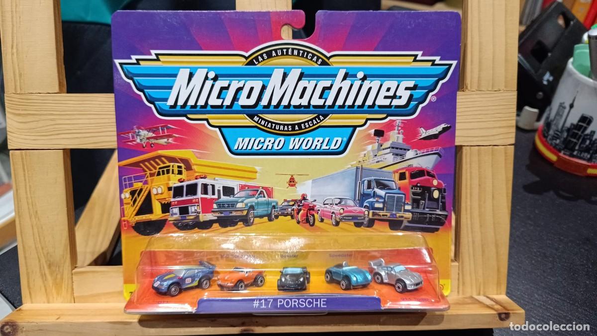 Coches a escala: Micro Machines #17 Porsche - Edici&oacute;n Famosa - Variante de Colores Raros - Nuevo/Precintado (MOC)