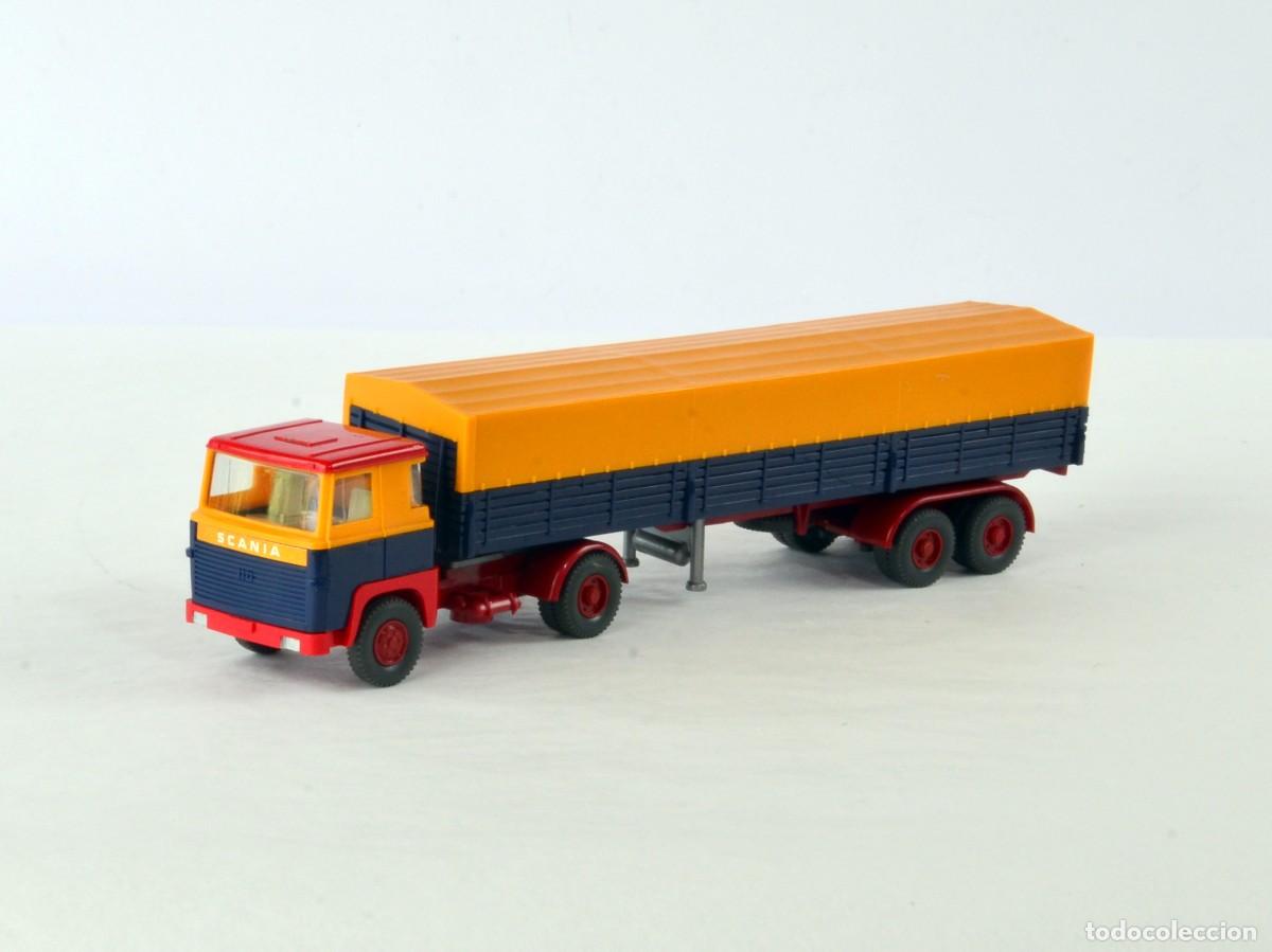 Coches a escala: Wiking Escala 1:87 H0 Antiguo Cami&oacute;n Articulado Scania 110