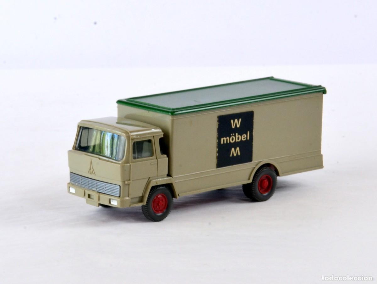 Coches a escala: Wiking 1:87 H0 Antiguo Cami&oacute;n Magirus Deutz 100D7 WM M&ouml;bel 1970 - 72