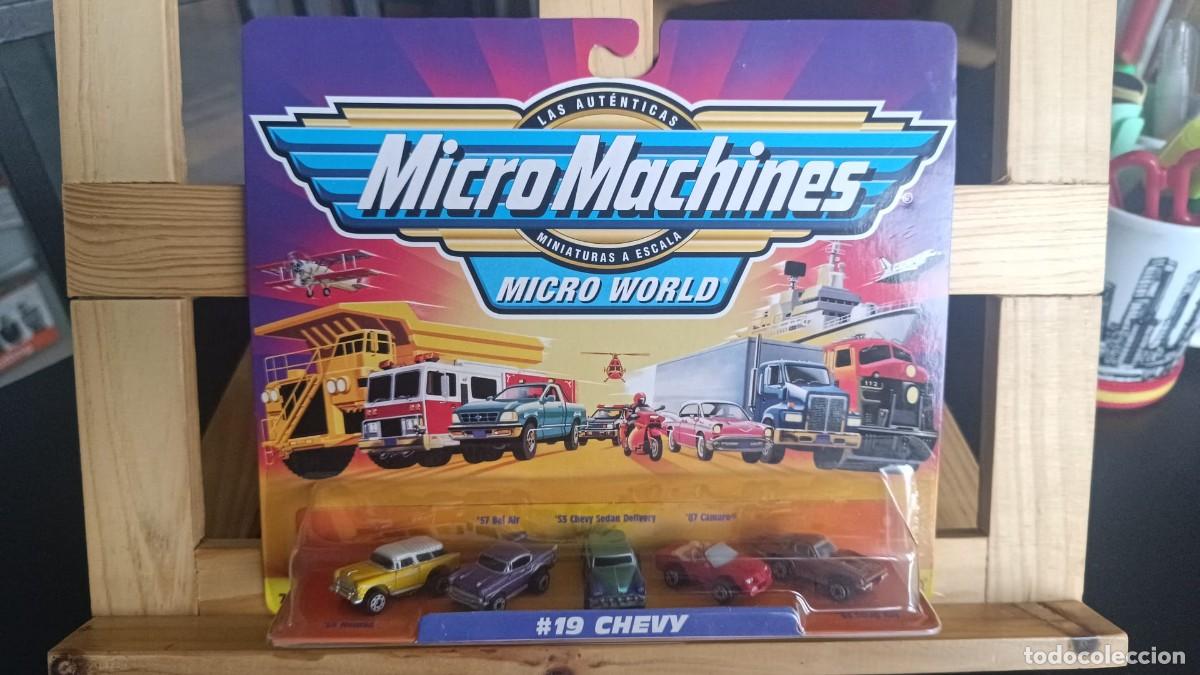 Coches a escala: Micro Machines #19 CHEVY ,- Edici&oacute;n Famosa - Colores Escasos- Nuevo/Precintado (MOC)