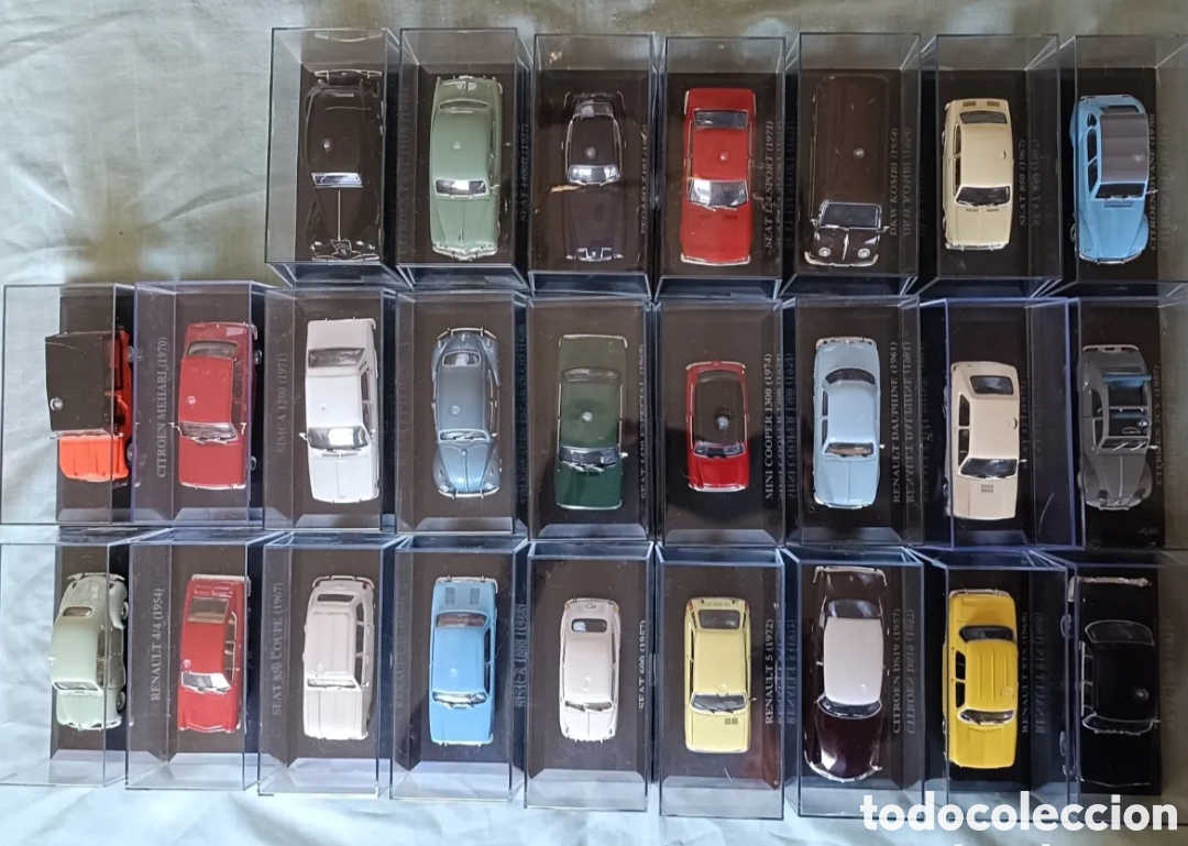 Coches a escala: Lote nuestros coches 25 vehiculos y tomo