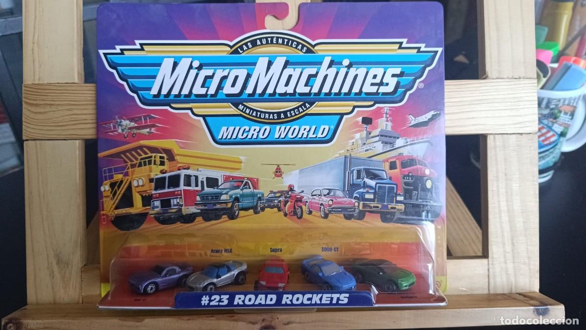Coches a escala: Micro Machines GALAOB #23 ROAD ROCKETS (Vintage) 1998 Edici&oacute;n Famosa -- Nuevo/Precintado (MOC)