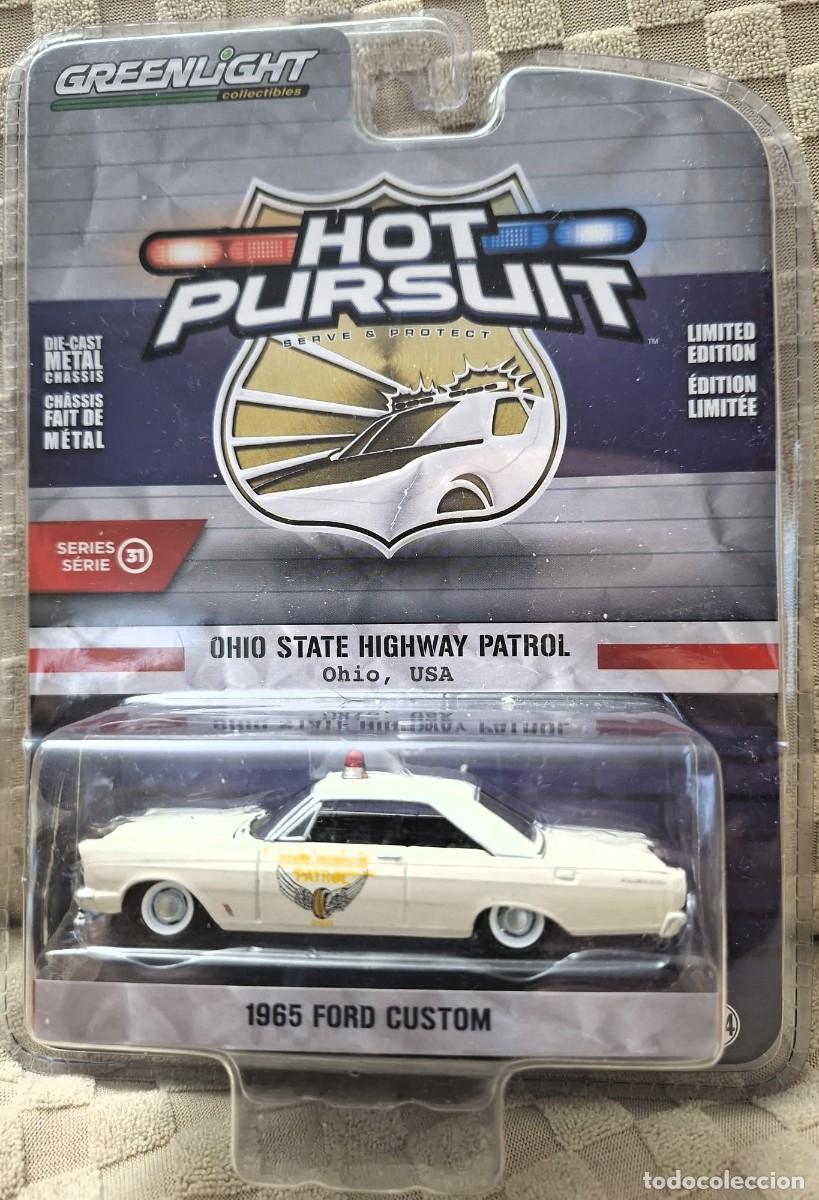 Coches a escala: GREENLIGHT 1965 FORD CUSTOM 1/64 OHIO STATE HIGHWAY PATROL