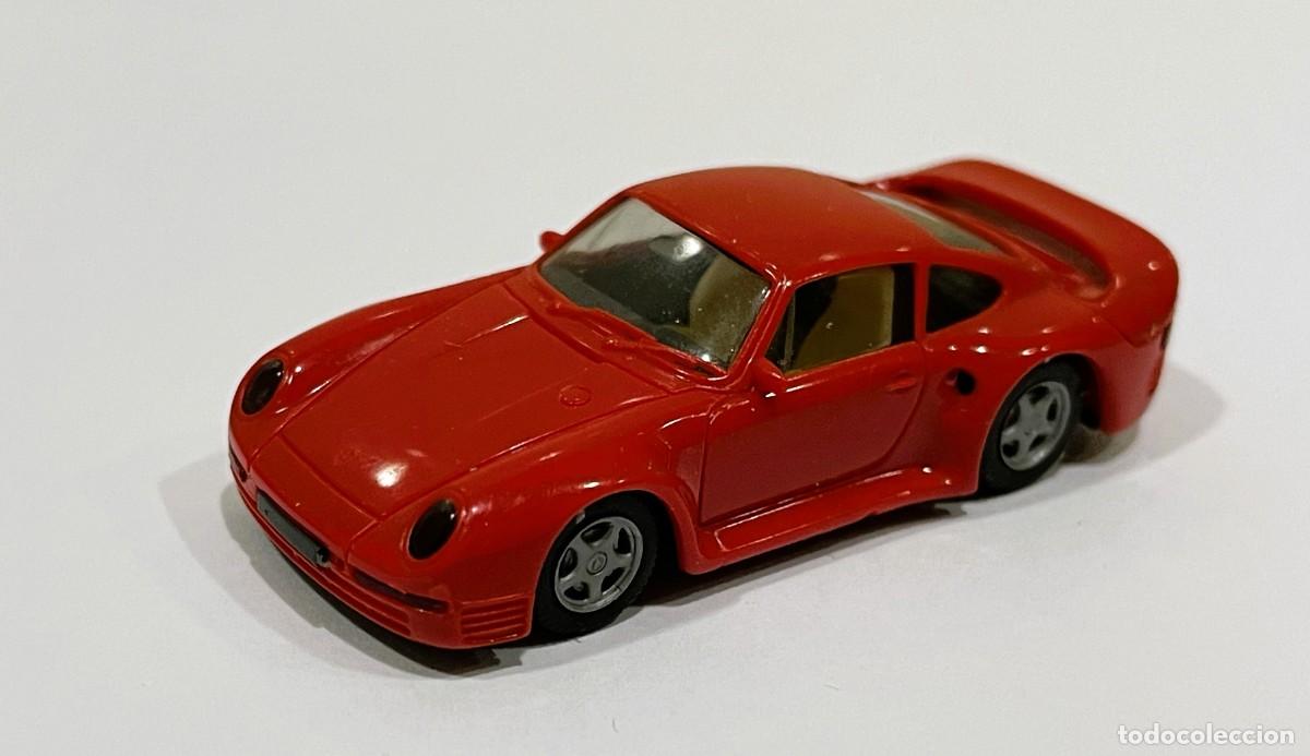 Coches a escala: AUTO DE HERPA (MADE IN WEST GERMANY) - PORSCHE 959 ROJO. E: 1/87 / H0