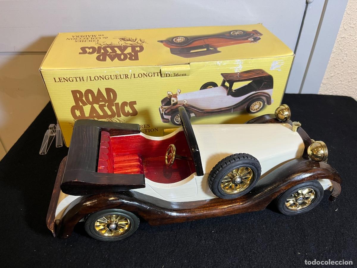 Coches a escala: Coche madera Road Classics Heritage Mint roadster vintage decoraci&oacute;n colecci&oacute;n 36 cm