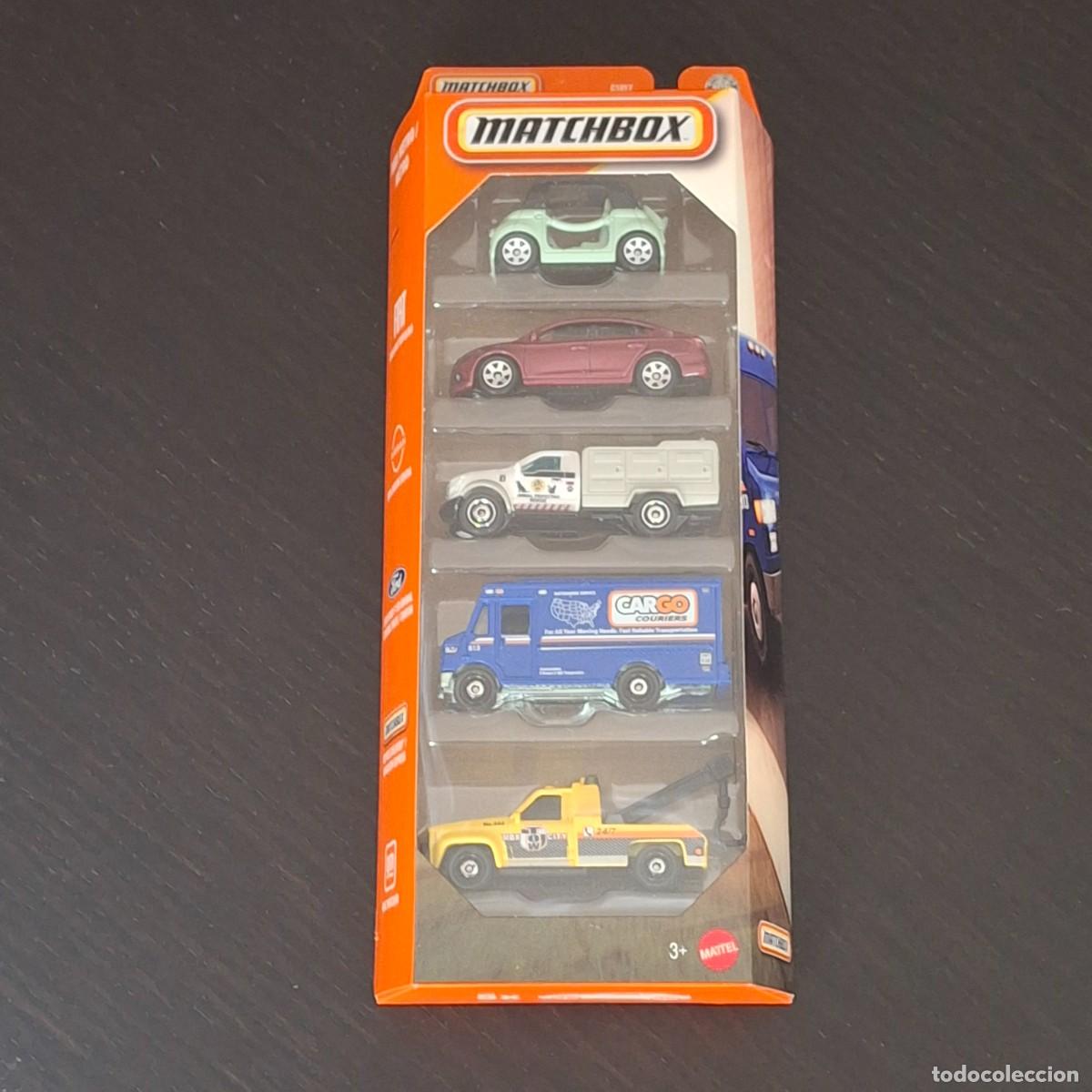Coches a escala: MATCHBOX 2025 - MBX METRO 5 PACK - FIAT TOPOLINO NISSAN SENTRA GMW WRECKER EXPRESS DELIVERY FORD