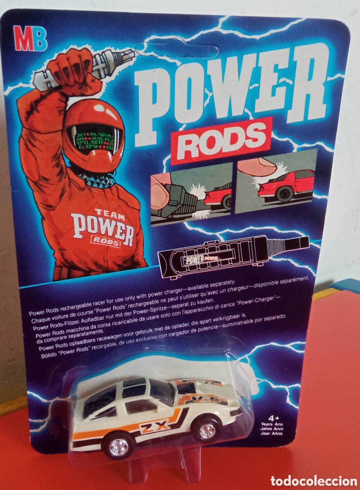 Coches a escala: COCHE NISSAN 300 ZX BLANCO POWER RODS.MB 1984.BLISTER SIN ABRIR.