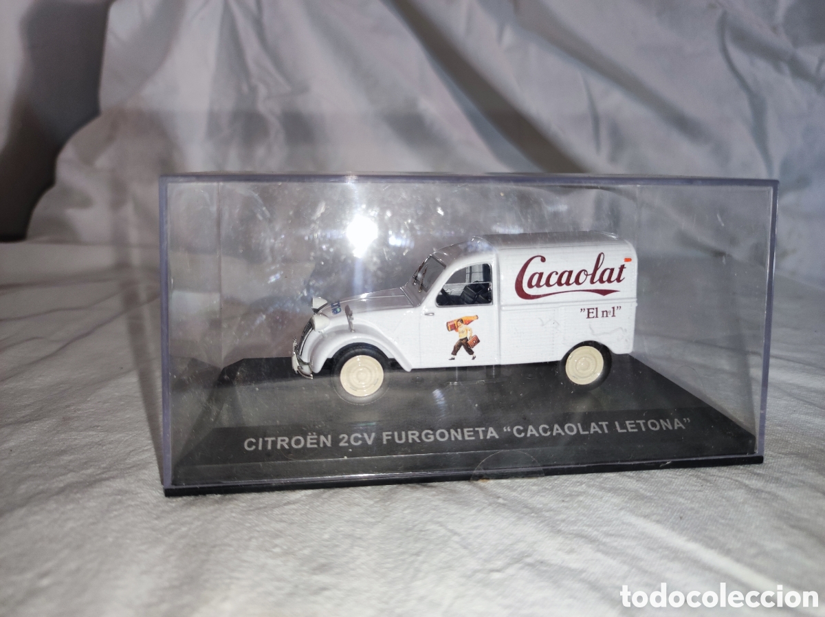 Coches a escala: CICTROEN 2CV FURGONETA &rdquo;CACAOLAT LETONA&rdquo; 1:43 ALTAYA