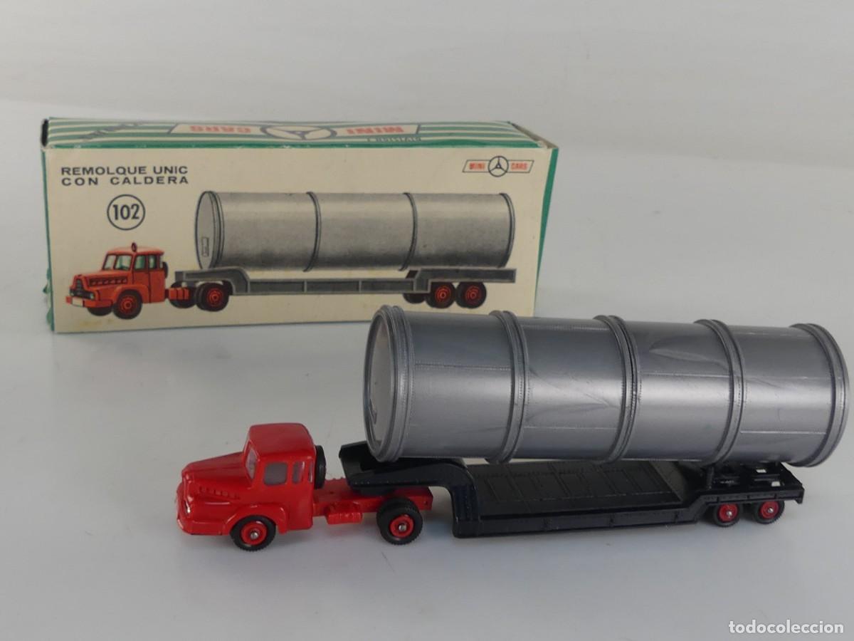 Coches a escala: CAMION CON REMOLQUE TITAN PARA TRANSPORTES ESPECIALES - ANGUPLAS ESCALA 1/86 CON CAJA
