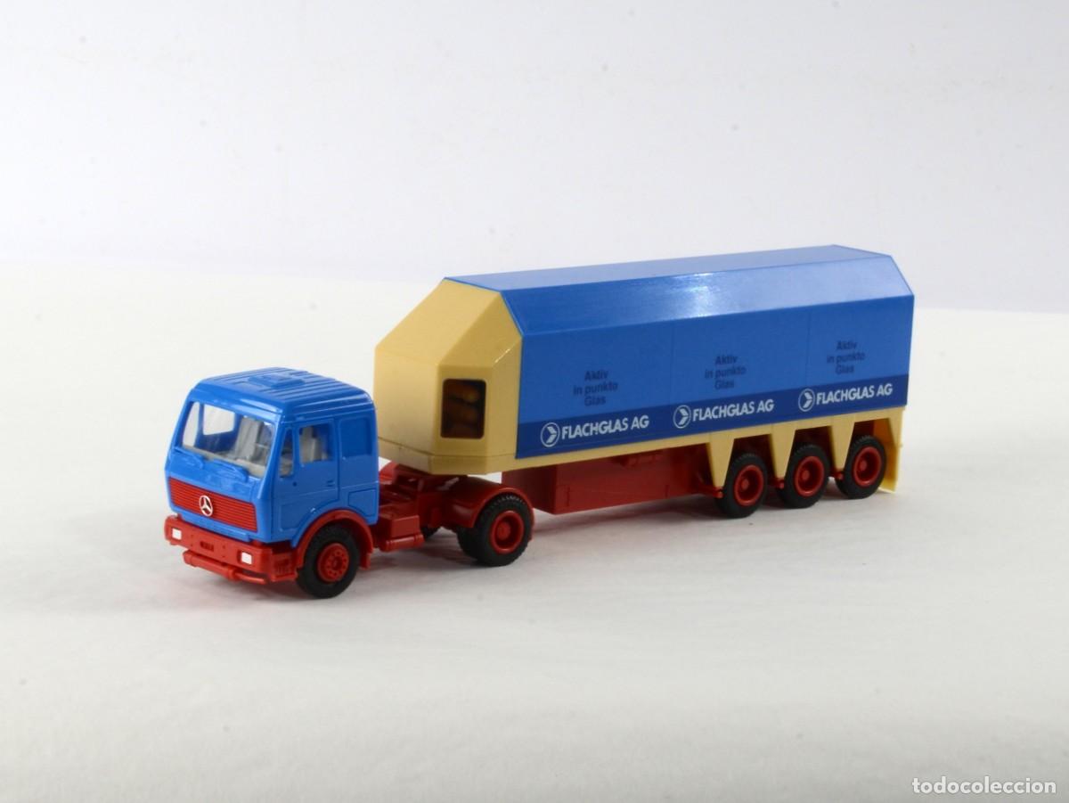 Voitures &agrave; l'&eacute;chelle: Herpa Escala 1:87 H0 Cami&oacute;n Articulado Mercedes Benz NG Flachglas Impecable