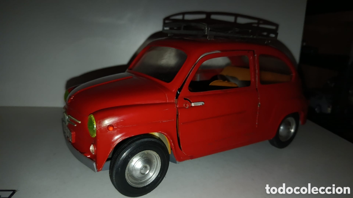 Coches a escala: Seat 600 sanchis rojo - Foto 2