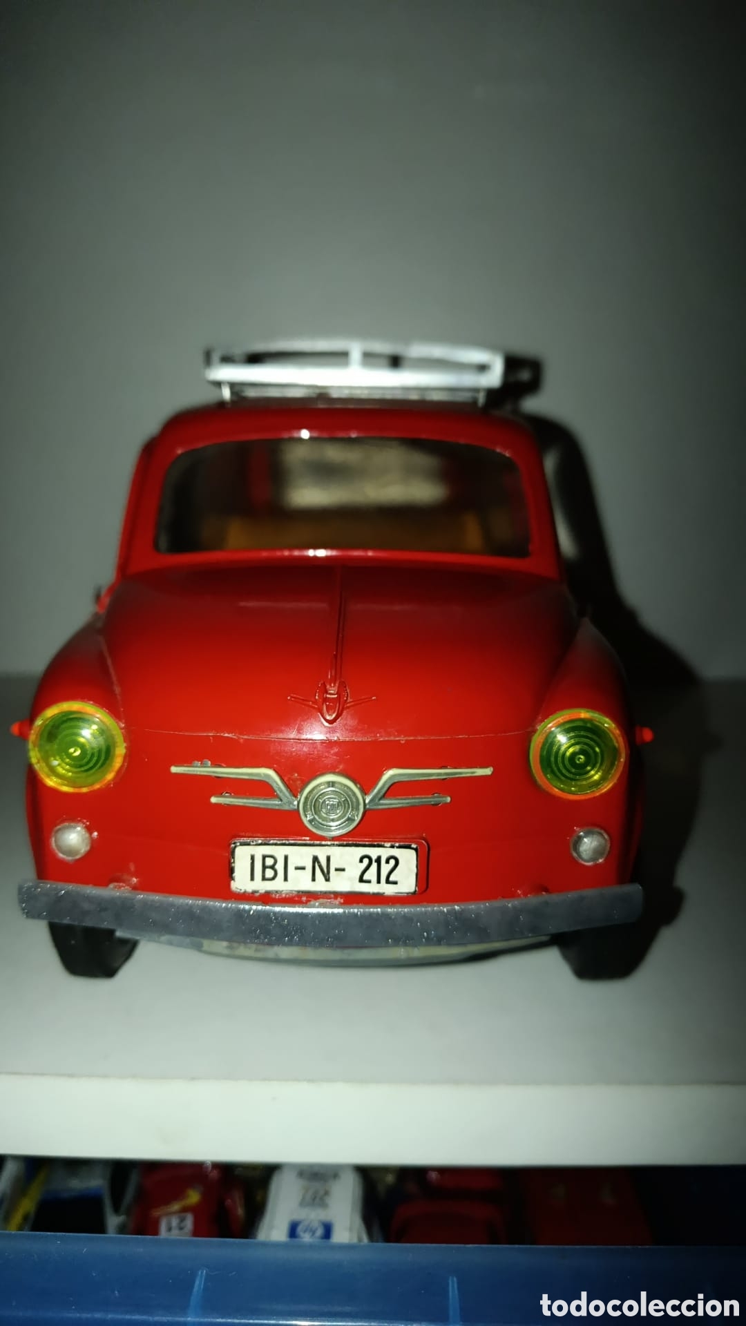 Coches a escala: Seat 600 sanchis rojo - Foto 1