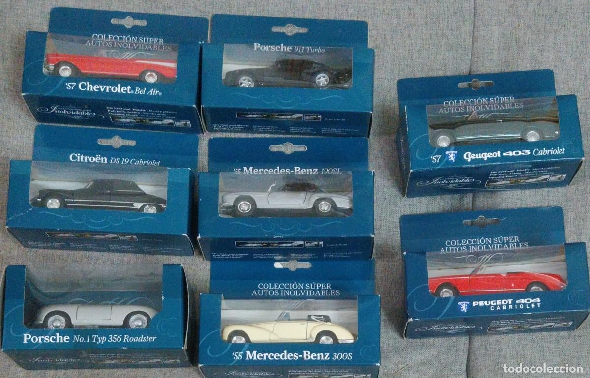 Coches a escala: LOTE 8 COCHES EN METAL COLECCI&Oacute;N SUPER AUTOS INOLVIDABLES