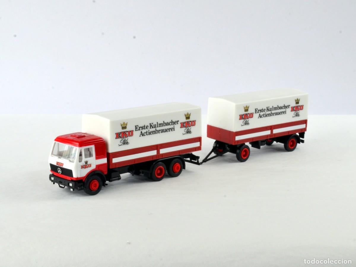 Coches a escala: Herpa Albedo Escala 1:87 H0 Mercedes Benz NG EKU Kulmbacher Impecable con Caja