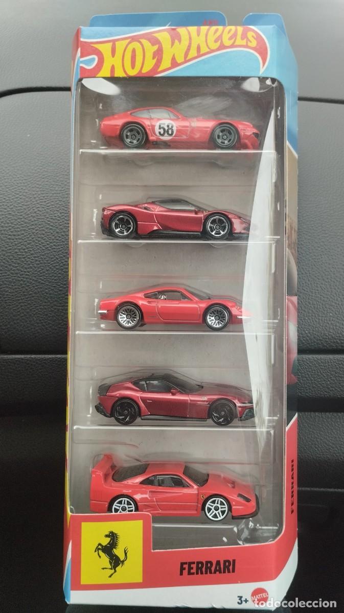 Coches a escala: Hot wheels 5 pack ferrari