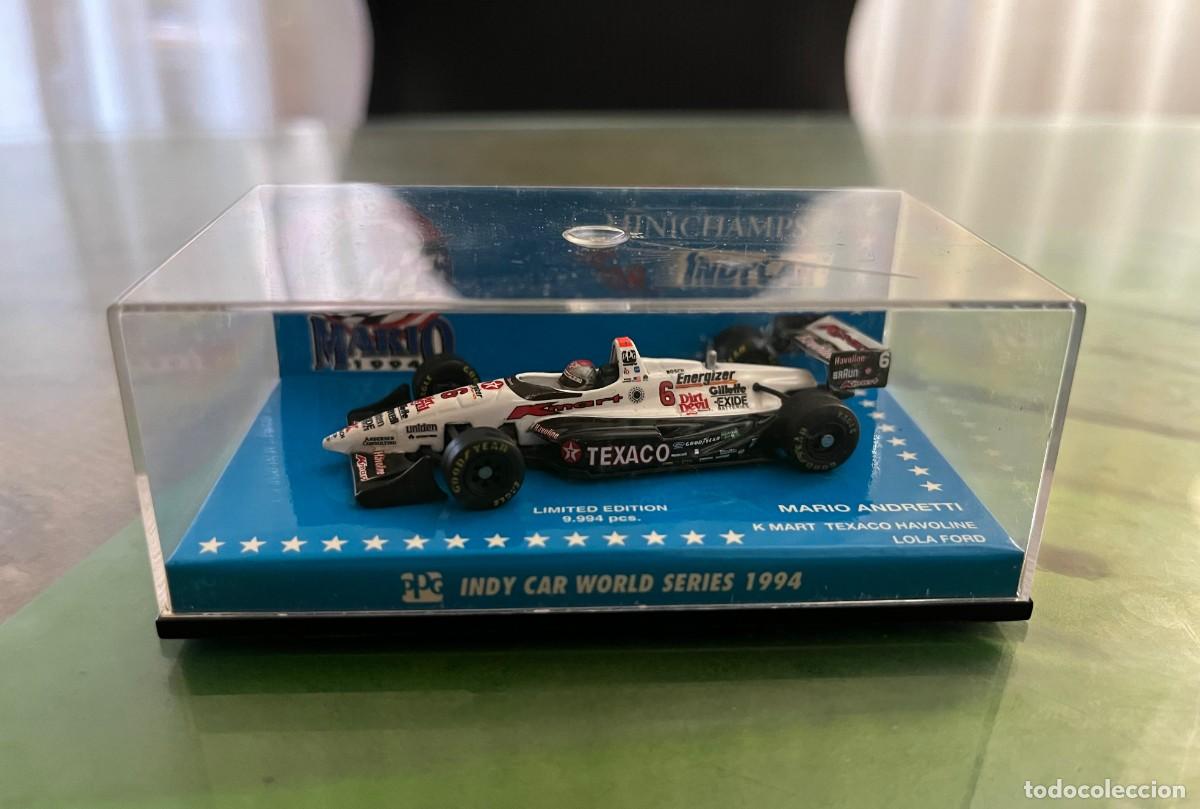 Coches a escala: K Mart Texaco Havoline Lola Ford Mario Andretti Indy Car 1994 Minichamps 1:64