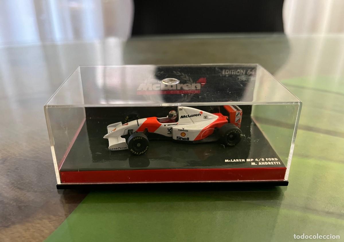 Coches a escala: McLaren MP 4/8 Ford M. Andretti Minichamps 1:64