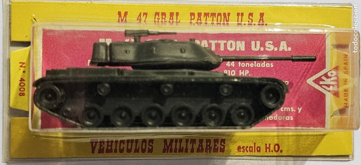 Coches a escala: EKO 4008 TANQUE M. 47 GRAL. PATTON U.S.A. MILITAR H0 1:87