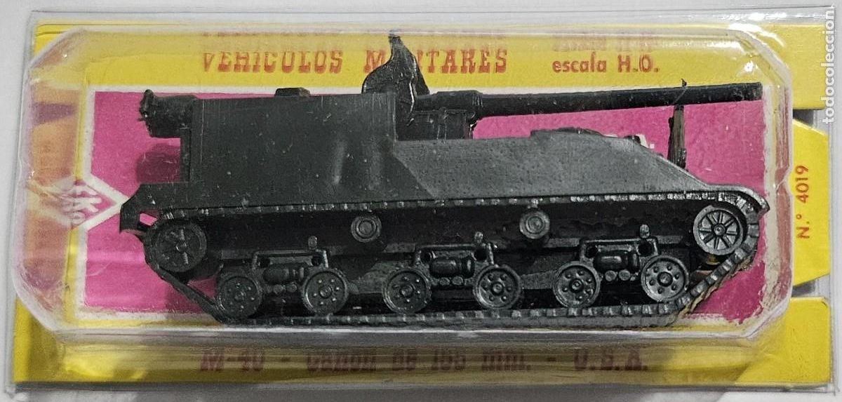 Coches a escala: EKO 4019 TANQUE M - 40 CA&Ntilde;ON DE 155 mm U.S.A. MILITAR H0 1:87