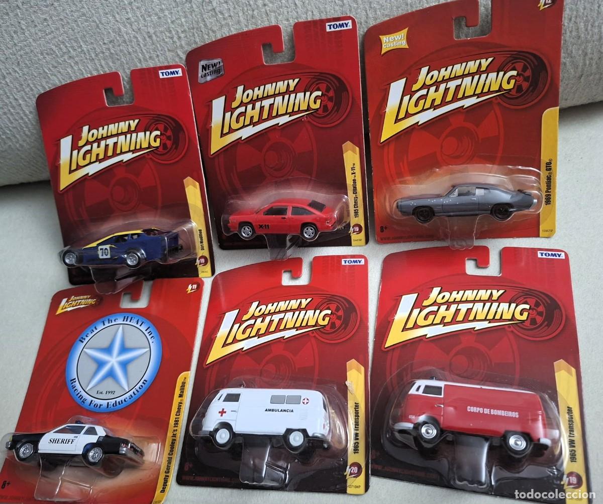 Coches a escala: LOTE DE 6 JOHNNY LIGHTNIING