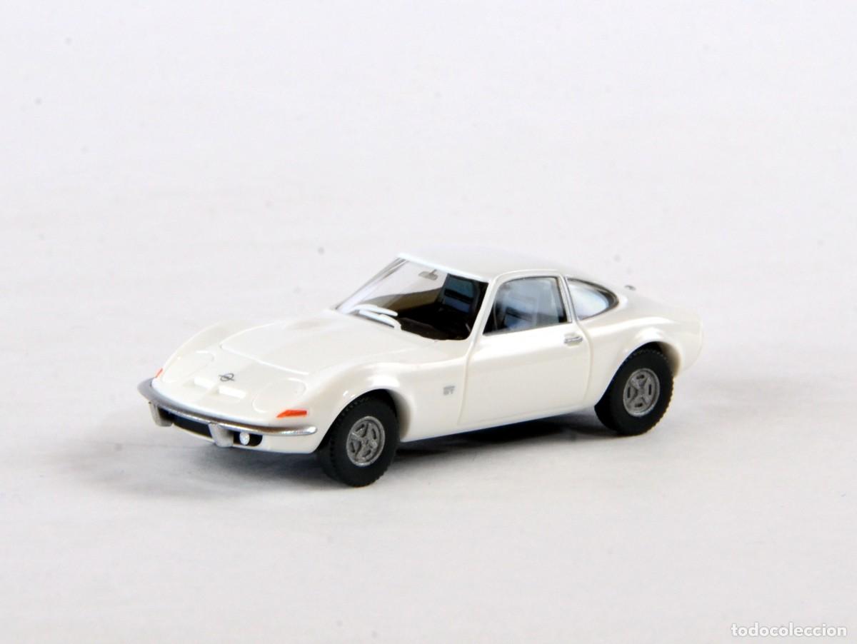 Coches a escala: Wiking Escala 1:87 H0 Opel GT Blanco Impecable con Caja