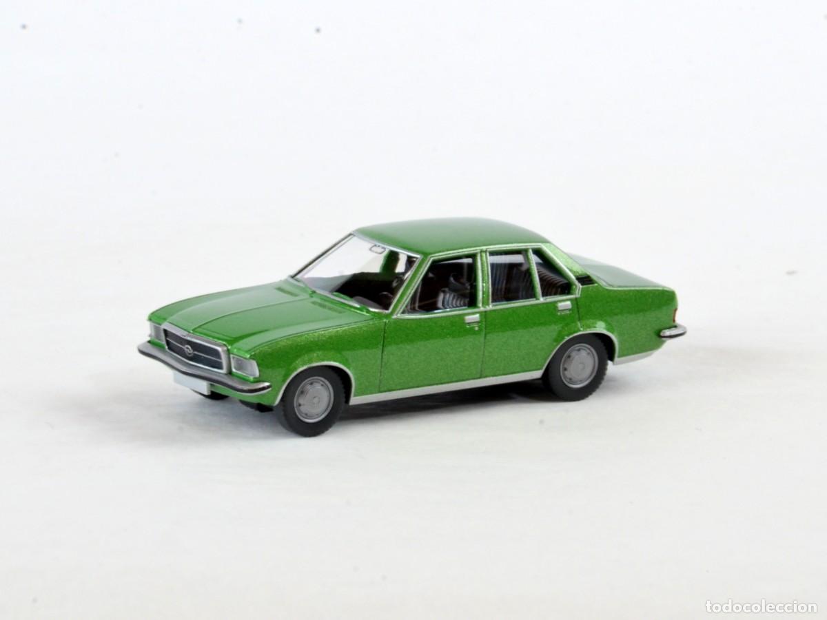 Coches a escala: Wiking Escala 1:87 H0 Opel Rekord D Verde Metalizado Impecable con Caja