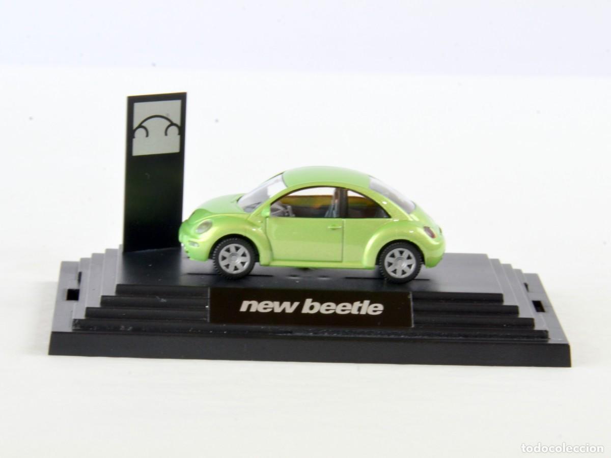 Coches a escala: Wiking Escala H0 1:87 Volkswagen New Beetle Verde Metalizado Impecable con Caja