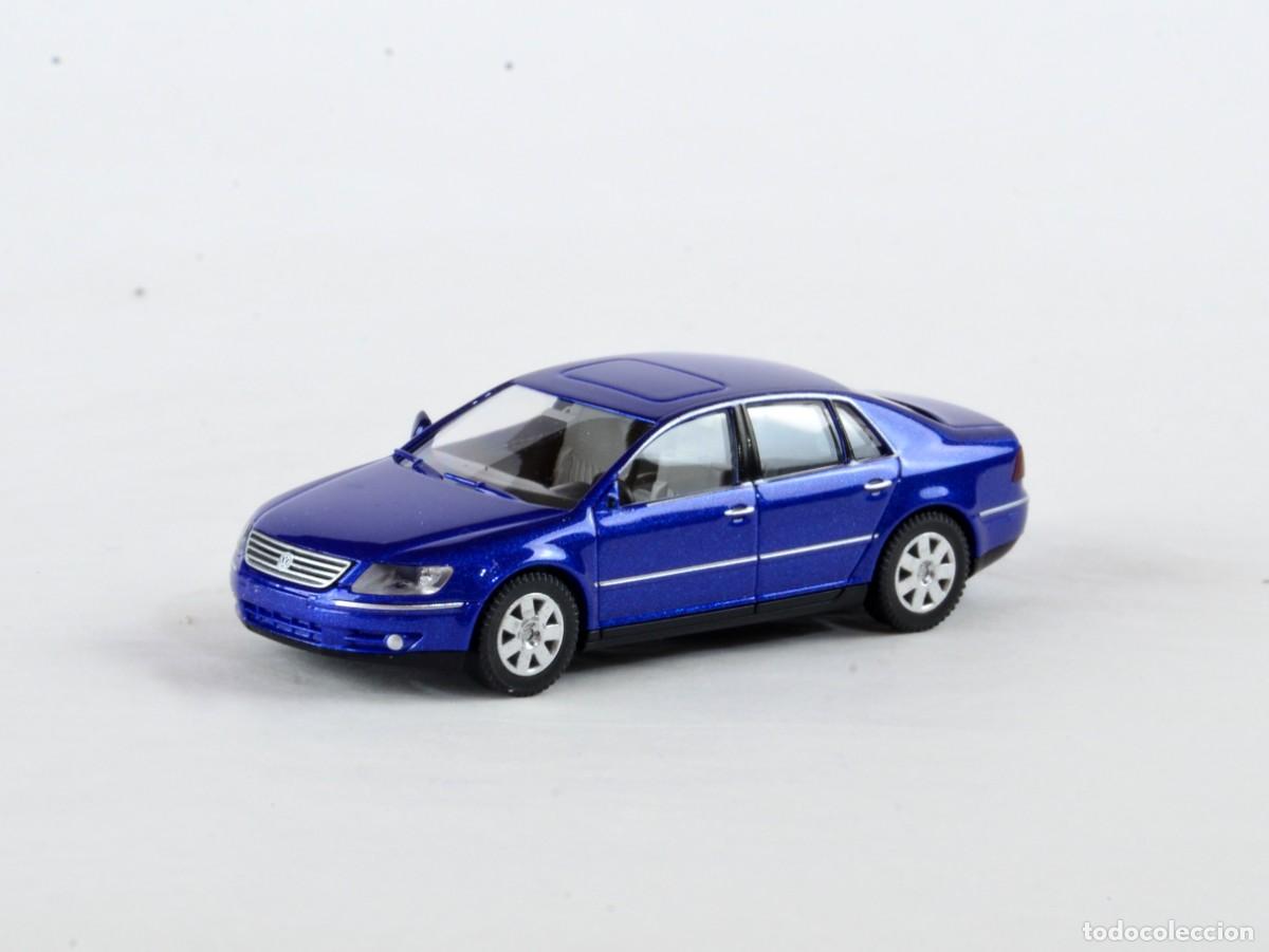 Coches a escala: Wiking Escala 1:87 H0 Volkswagen Phaeton Azul Metalizado Impecable con Caja