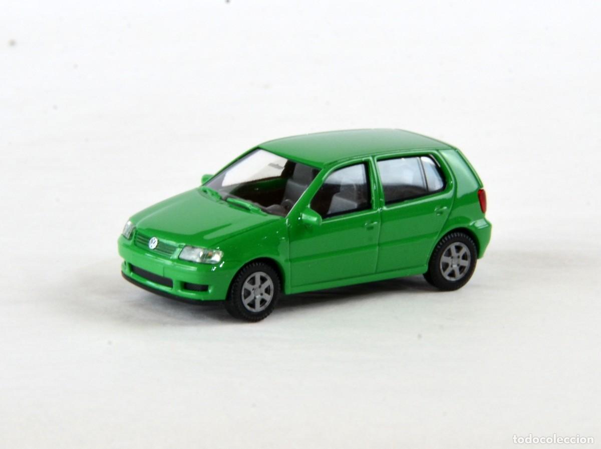 Coches a escala: Wiking Escala 1:87 H0 Volkswagen Polo Verde Impecable con Caja