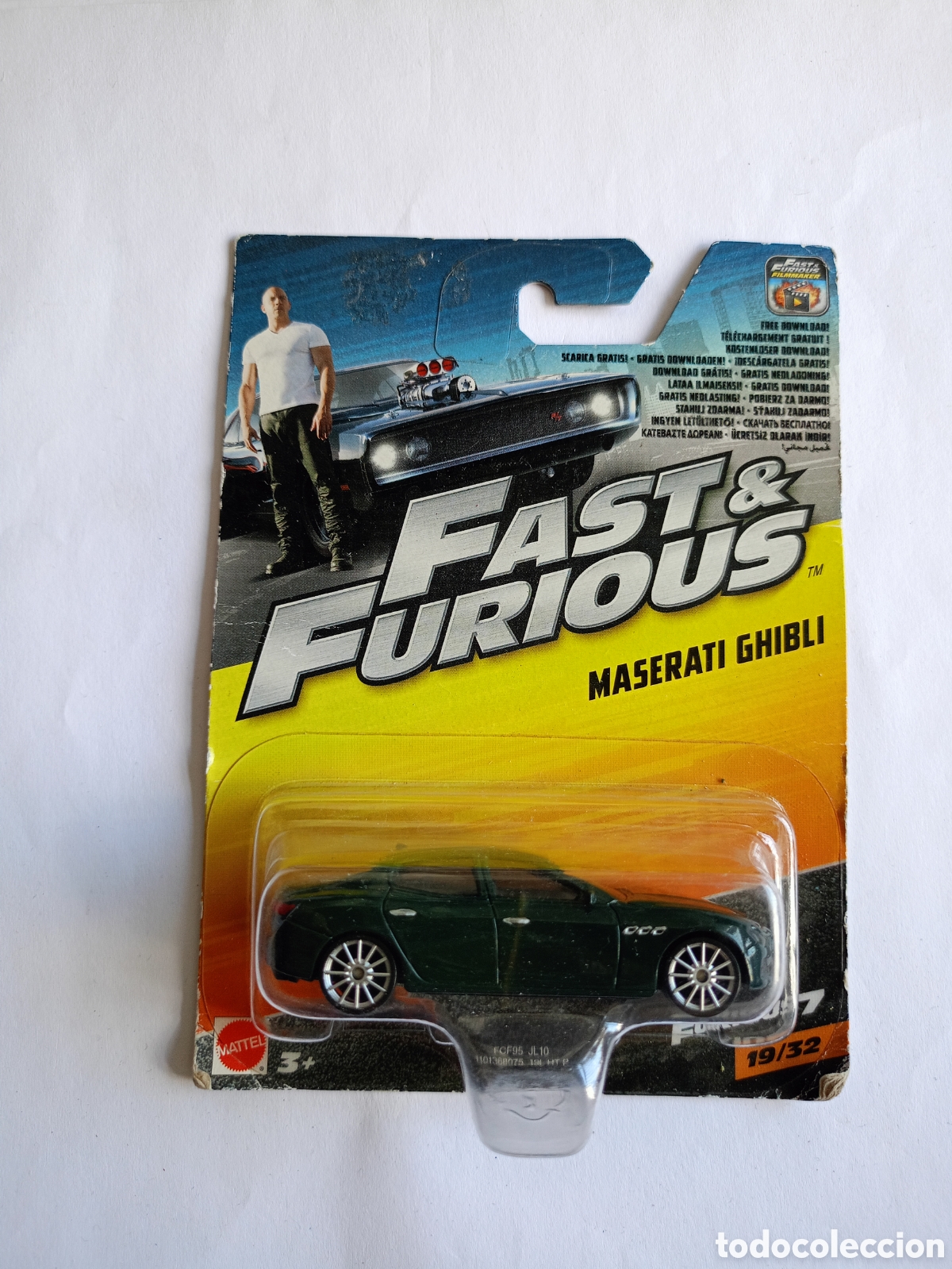Coches a escala: MATTEL HOT WHEELS - 1/64 - MASERATI - GHIBLI 2018 - FAST & FURIOUS 7 2015 - VERDE