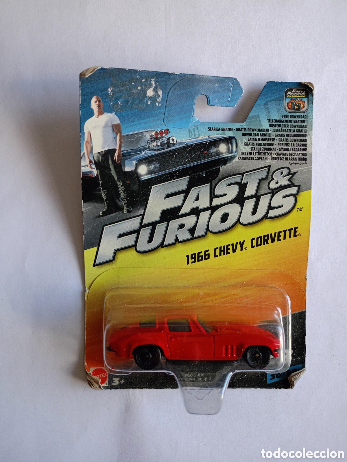 Coches a escala: Chevy Corvette Fast & Furious F8 1966 Chevrolet 1:55 Mattel FCF60 como Hot Wheel