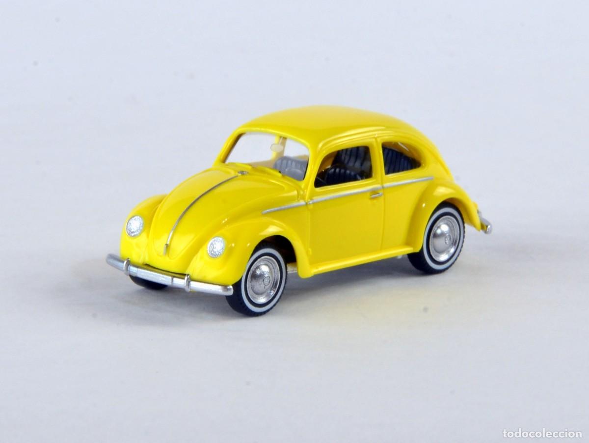 Coches a escala: Wiking Escala 1:87 H0 VW Volkswagen 1200 Brezelfenster Amarillo Impecable con Caja
