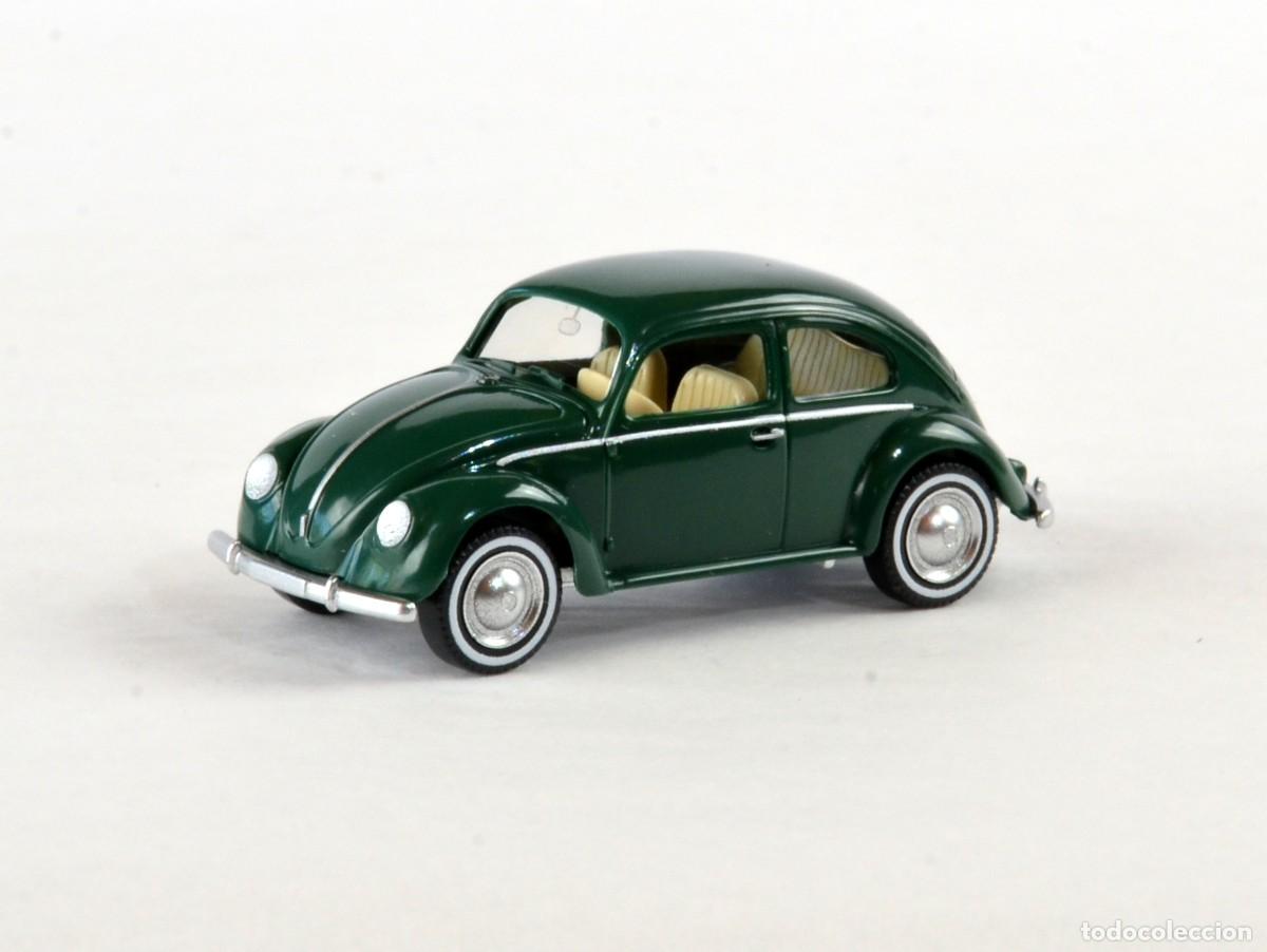 Coches a escala: Wiking Escala 1:87 H0 VW Volkswagen 1200 Brezelfenster Verde Impecable con Caja