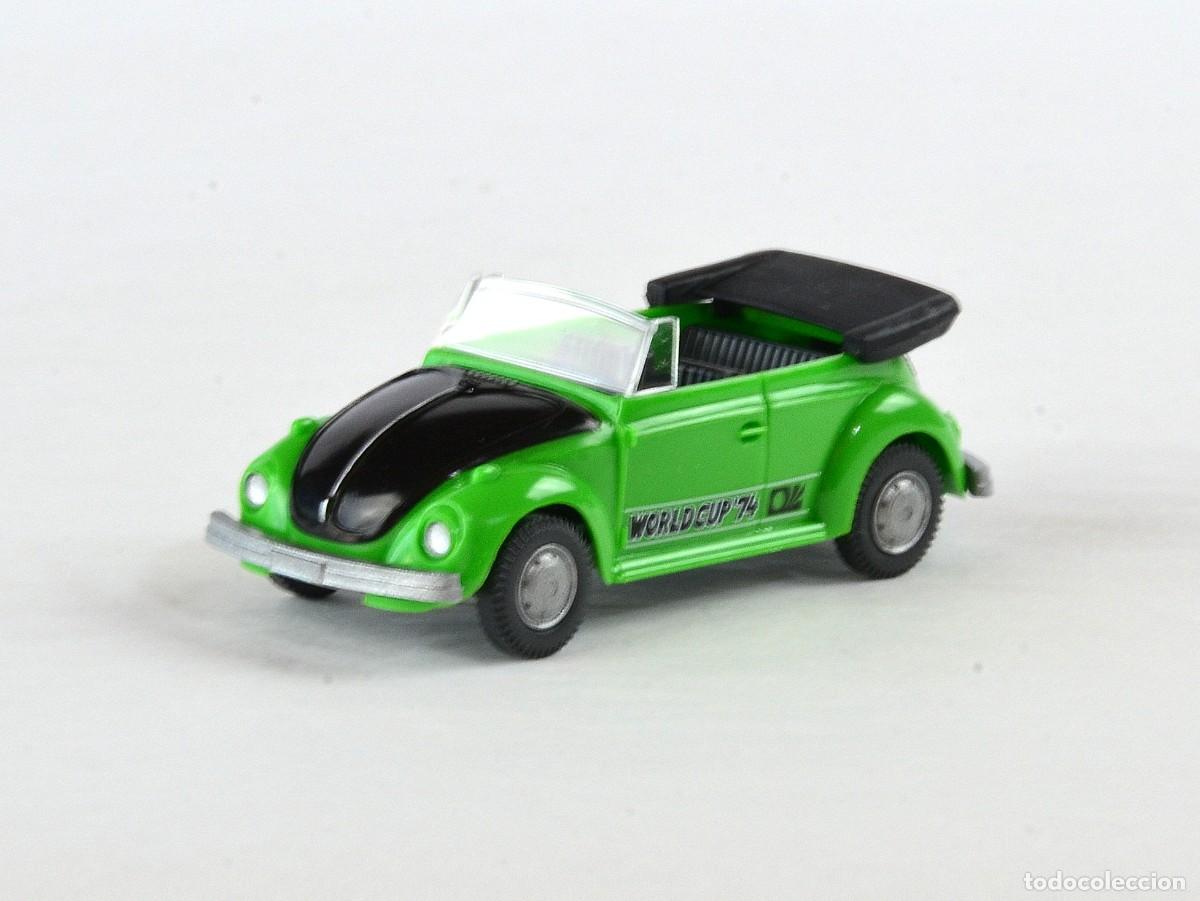 Coches a escala: Wiking Escala 1:87 H0 Volkswagen 1300 Cabrio Verde WM 74 Impecable con Caja