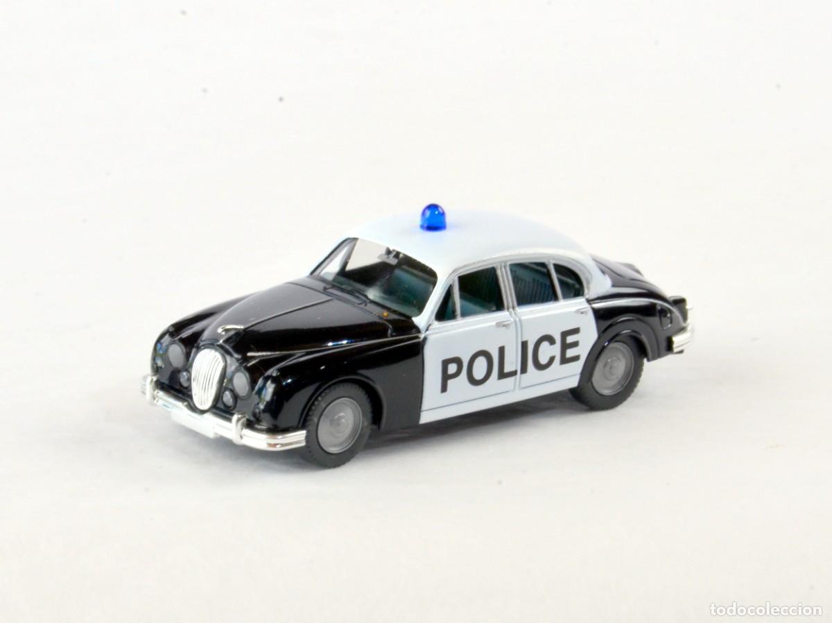 Coches a escala: Wiking Escala 1:87 H0 Jaguar MKII Police Impecable con Caja
