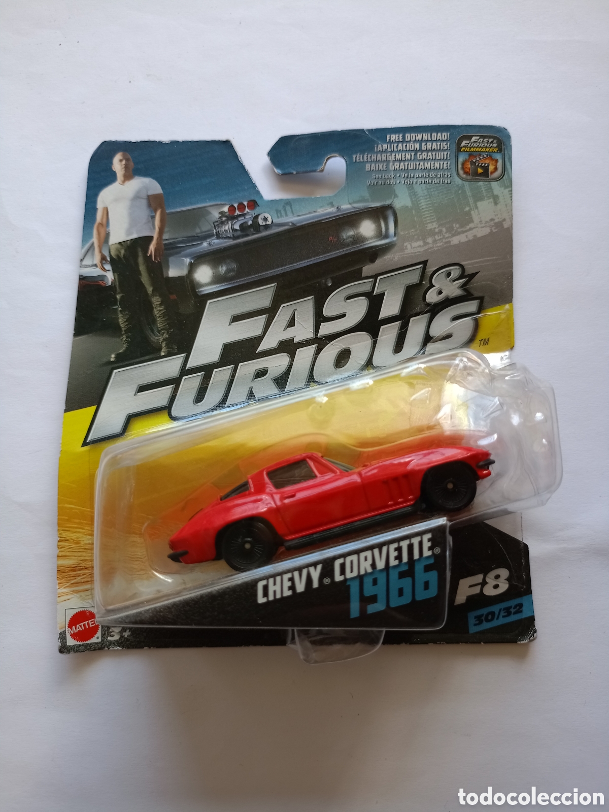 Coches a escala: Mattel FCN87 Metal Toy Vehicle - Toy Vehicles (Multicolor, Car, Metal, Fast & Furious, 1966 Chevy Co