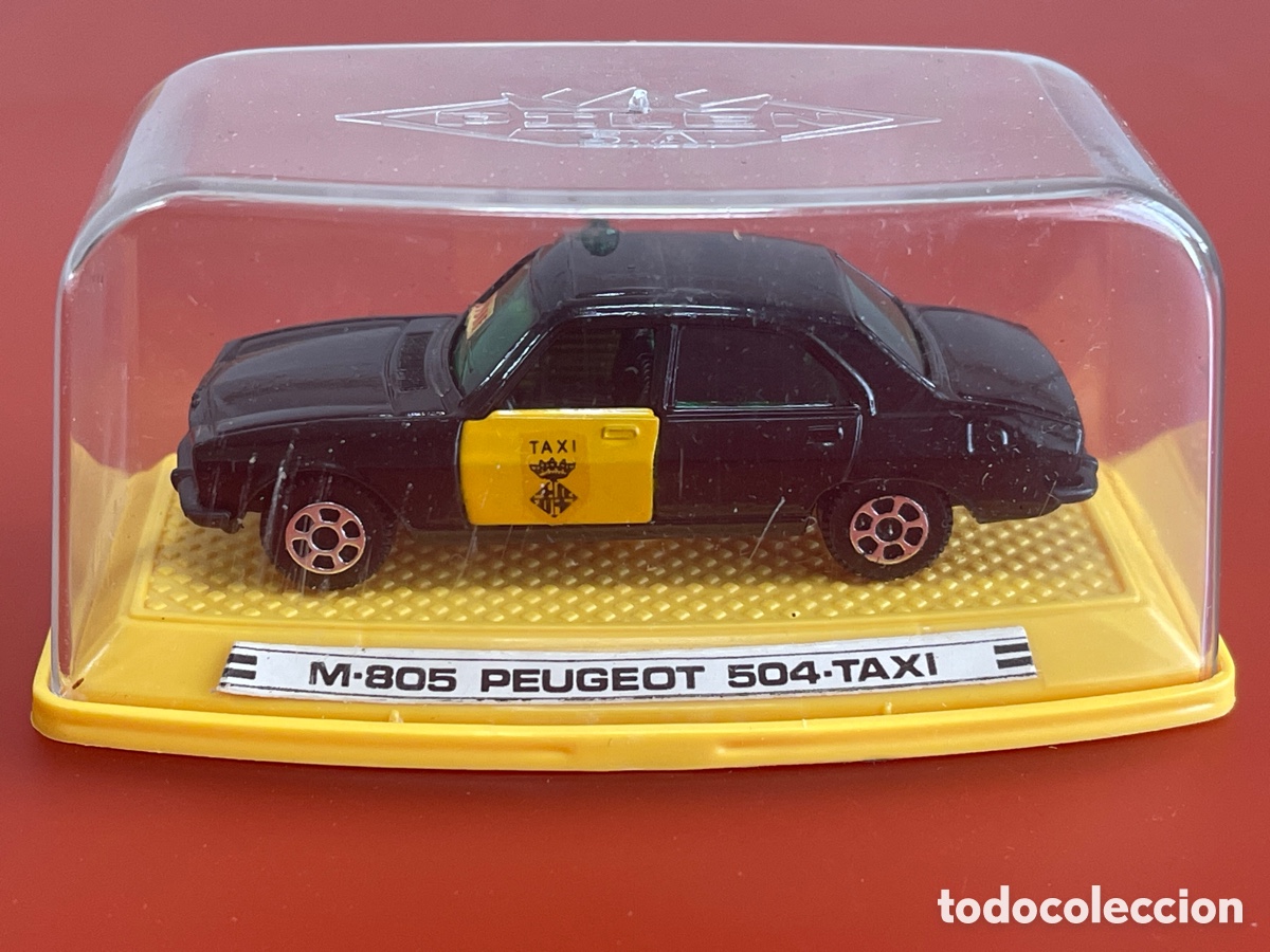 Coches a escala: PEUGEOT 504 TAXI PILEN CAR IN CHIC 1/64 MET&Aacute;LICO