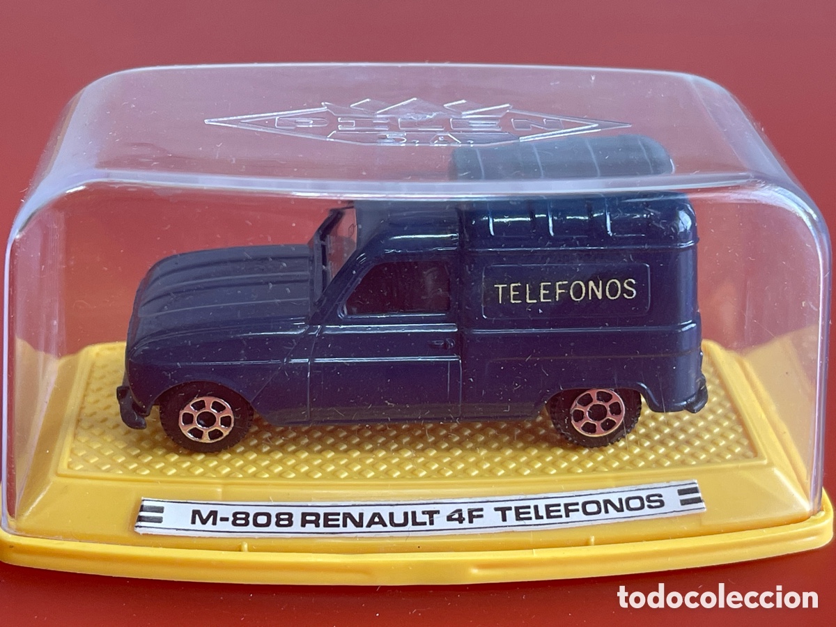 Coches a escala: RENAULT 4 F TEL&Eacute;FONOS PILEN 1/64 NUEVO Y RN CAJA