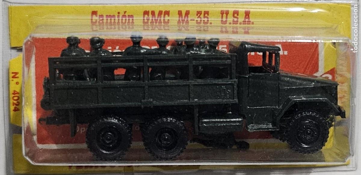 Coches a escala: EKO 4024 CAMI&Oacute;N TRANSPORTE TROPA GMC M-35 U.S.A. MILITAR H0 1:87