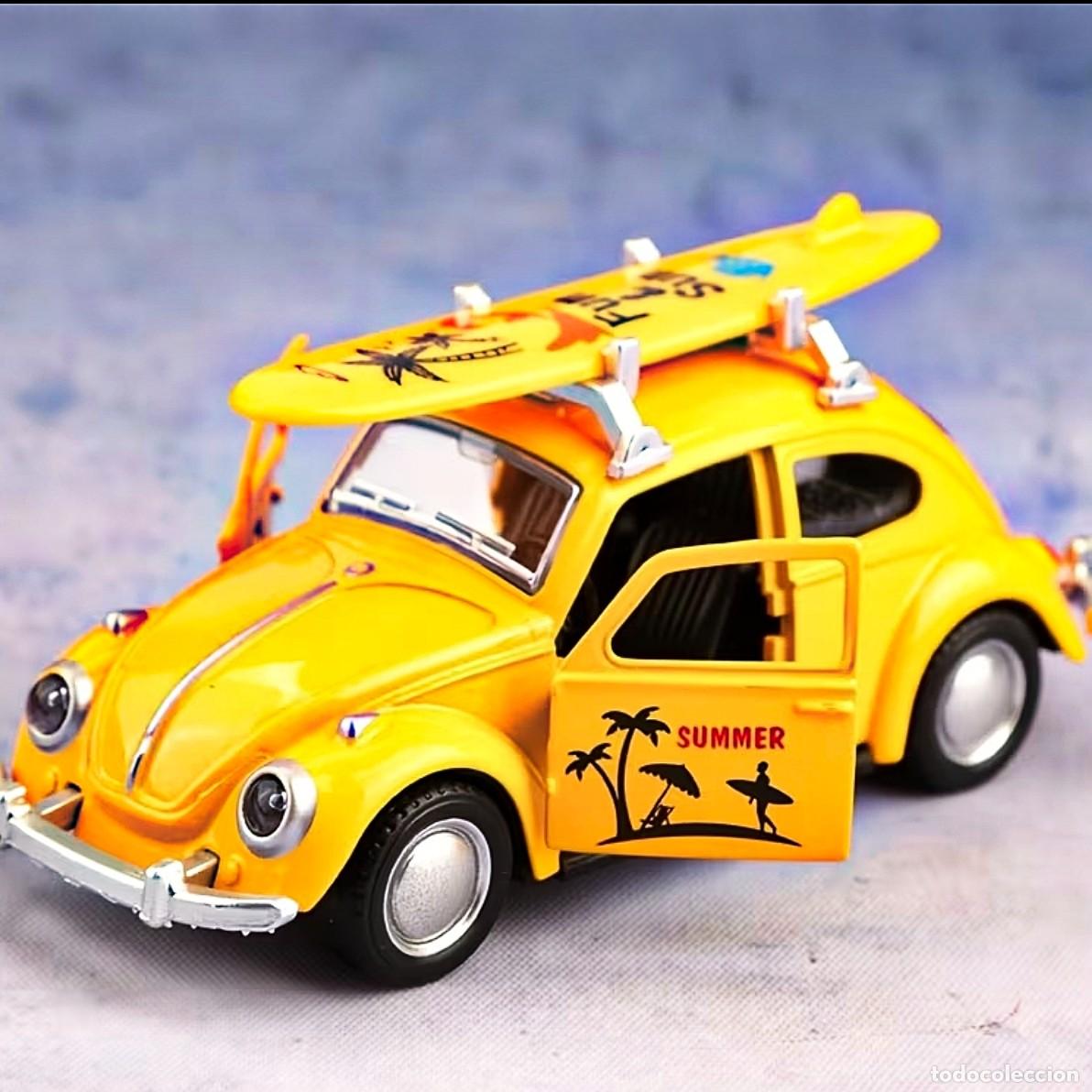 Auto in scala: MAQUETA WOSKVAGEN ESCARABAJO SURF. METAL. ESCALA 1,38